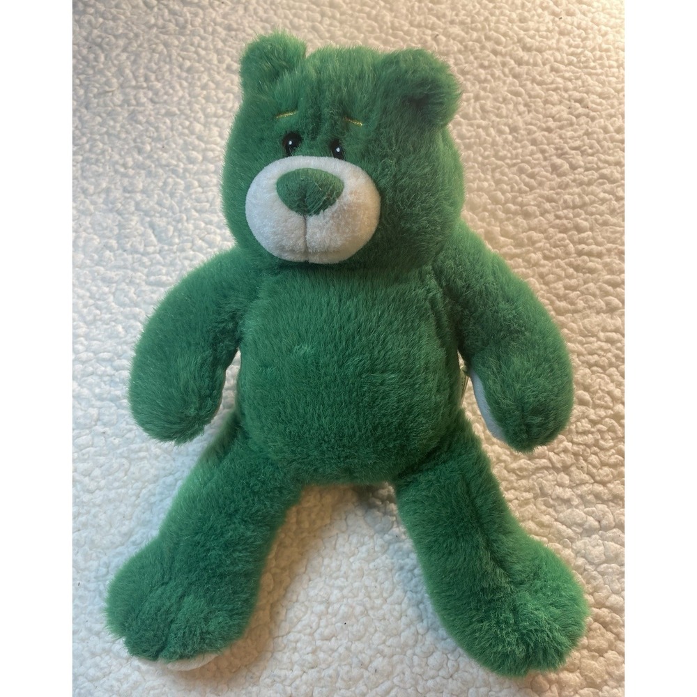 VTG Build A Bear Green Shamrock 1997 No Bow McBearish St Pats Day 14"
